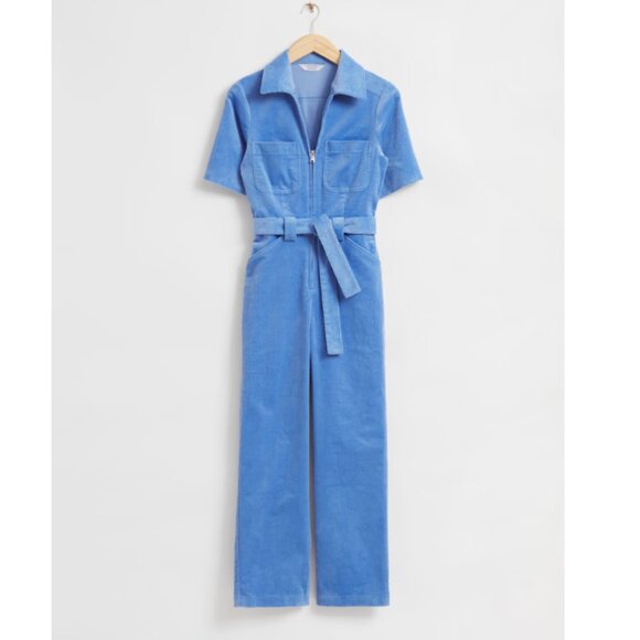 & Other Stories Belted Corduroy Jumpsuit - Picture 1 of 4
